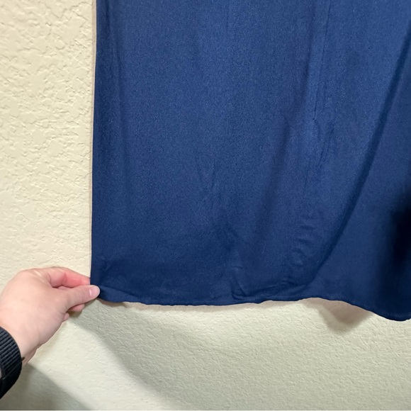 Reformation Women's Navy Lucian Mini Dress Size 2 Heart Button Preppy Party 90's - Picture 8 of 13